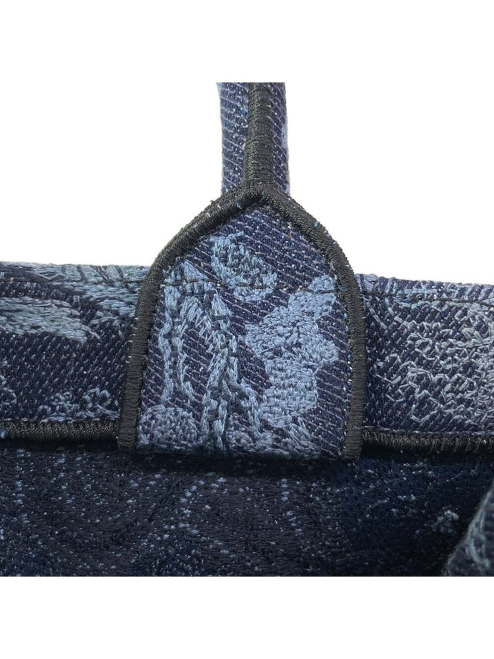 Dior Tote Book Vintage Small Navy Black Blue Gray - Picture 11 of 15